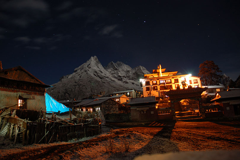 Tengboche During Night Time, A must visit place in the Everest Trail