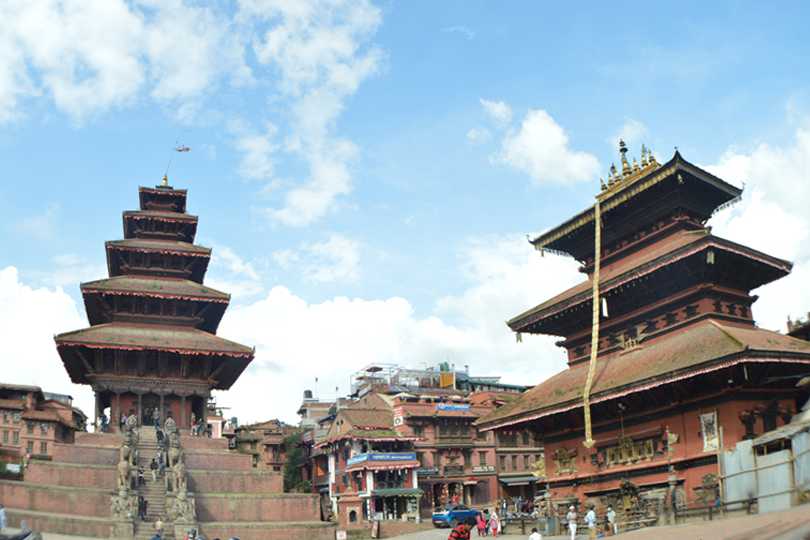 Serene view of Nyatapola, Bhaktapur during Nepal and Bhutan Tour