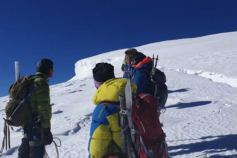 Trekkers in company of a local and experienced guide