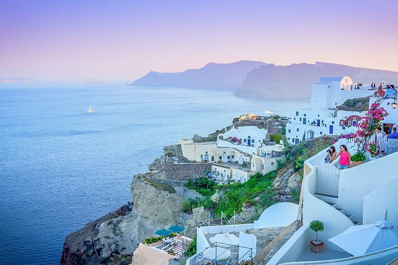 Beautiful city of Santorini, Greece is accepting vaccinated travelers
