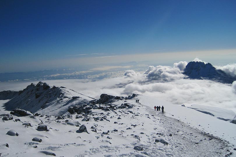 View from Mount Kilimanjaro, Tanzania; one of the country you can travel to after being vaccinated from COVID 19