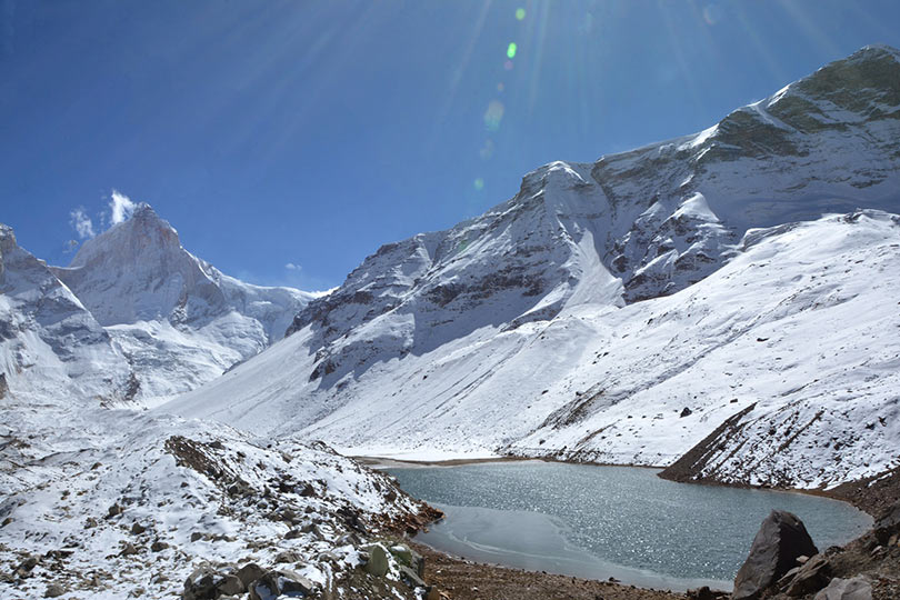 Kedar Lake in Gangotri Glacier