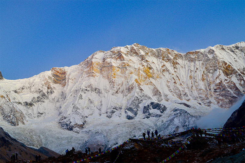 View of Annapurna Massif from the Annapurna Base Camp