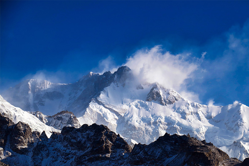 Mount Kanchenjunga; 3rd highest peak in the world