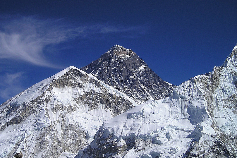 Mount Everest, highest peak in the world; one of the highest 14 peaks in the world