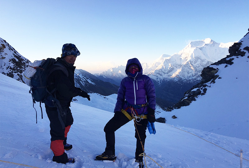 Chulu Far-Eastern Peak, one of the 7 easiest mountain to climb in Nepal