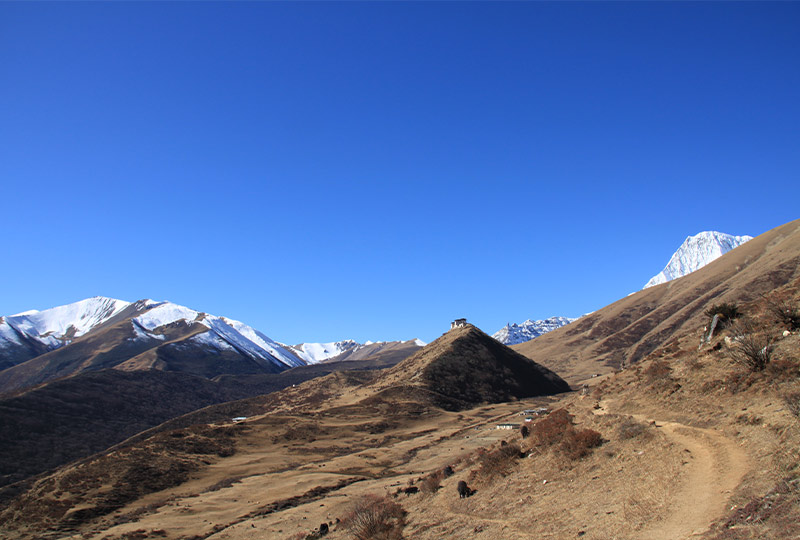 Lingshi Dzong on Jumolhari Trek