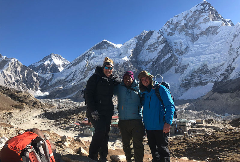 At Everest Base Camp; a popular luxury trek in Nepal