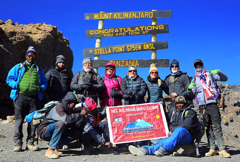 Made to the top of Mount Kilimanjaro with Himalayan Glacier