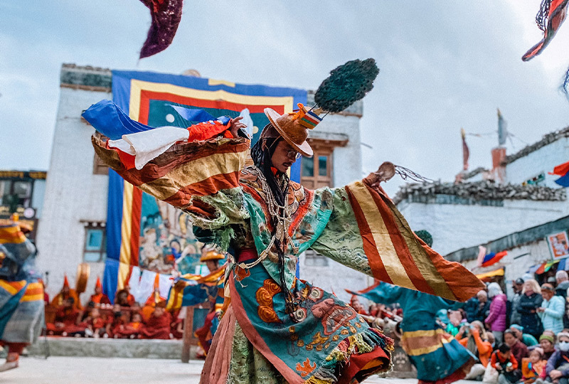 Dance Performance at Upper Mustang Teji Festival